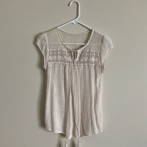 MINE Cap sleeve boho top